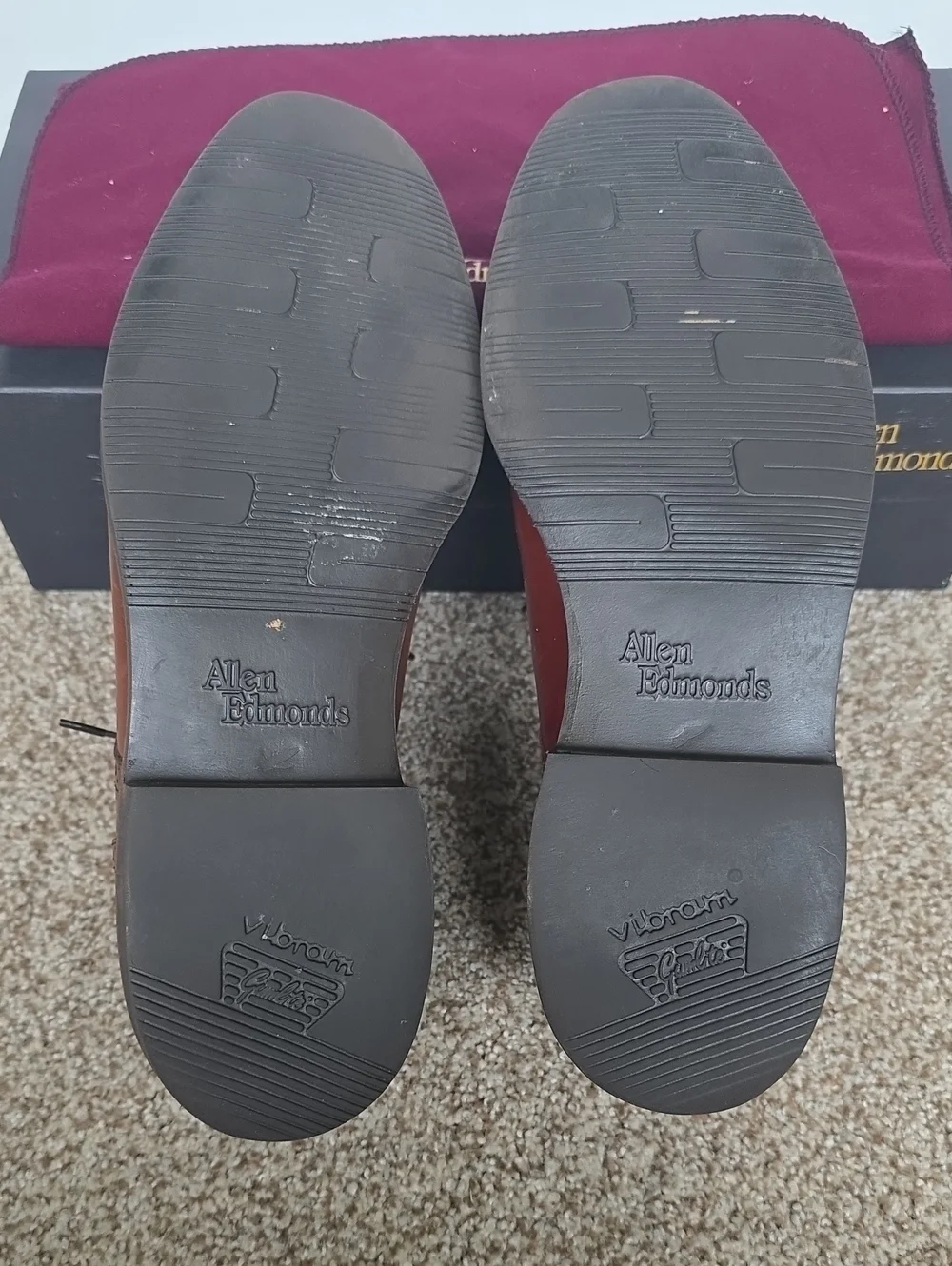 Allen Edmonds Shoes - Benton Chili (Brown) - Size 9.5
